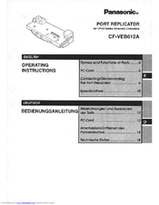 Panasonic CF-VEB612A Operating Instructions Manual