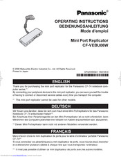 Panasonic CF-VEBU06W - Mini-dock - PC Operating Instructions Manual
