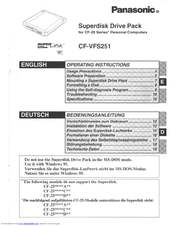 Panasonic CF-VFS251W Operating Instructions Manual