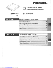 Panasonic CFVFS272W - SUPERDISK DRIVE FOR P.COM Operating Instructions Manual