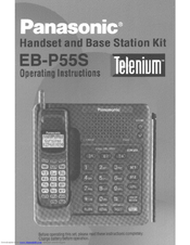 Panasonic Telenium EB-P55S Operating Instructions Manual