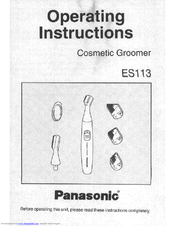 Panasonic ES-113 Operating Instructions Manual