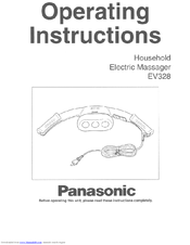 Panasonic EV-328 Operating Instructions Manual