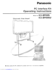 Panasonic KX-BP095 Operating Instructions Manual