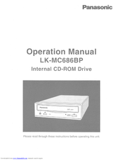Panasonic LK-MC686BP Operation Manual