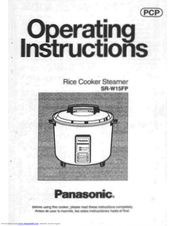 Panasonic SRW15FPW - RICE COOKER-LOW User Manual