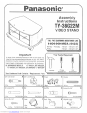 Panasonic TY-36G22M Assembly Instructions