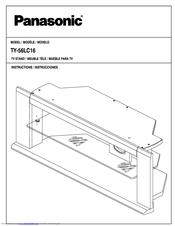 Panasonic TY56LC16 - TELEVISION STAND MULTI-LANG Instructions Manual