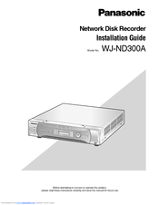 Panasonic WJ-ND300A/D Installation Manual
