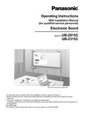 Panasonic WORKIO UB-2315C Operating Instructions Manual