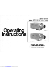 Panasonic WVBP114 - MONITOR Operating Instructions Manual