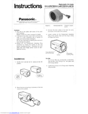 Panasonic WV-LA2R8C3B Instructions