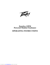 Peavey EuroSys 12PM Operating Instructions Manual