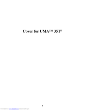Peavey UMA 35 T ll Supplementary Manual