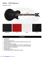 Peavey PXD Odyssey I Specifications