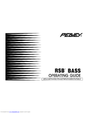Peavey RSB-Bass User Manual