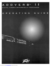 Peavey AddVerb II User Manual
