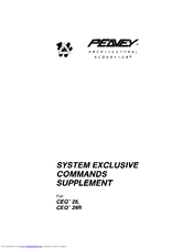 Peavey CEQ 28R Command Reference Manual