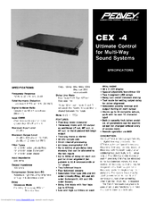 Peavey CEX 4 Specifications