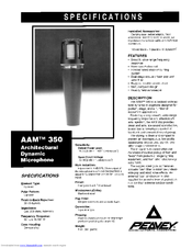 Peavey AAM 350 Specifications