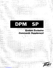 Peavey DPM SP Supplementary Manual