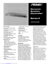 Peavey Dynamic System Controller Specifications