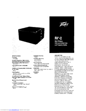 Peavey FH-2 Specifications