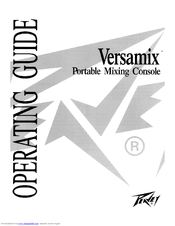 Peavey Versamix User Manual