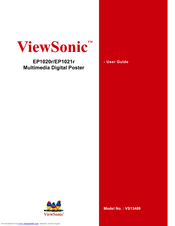 Viewsonic VS13489 User Manual