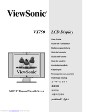 Viewsonic VX750 User Manual
