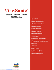 Viewsonic E72f+ User Manual
