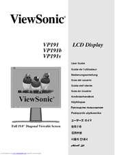 Viewsonic VP191 User Manual