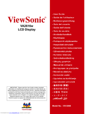 Viewsonic VA2616w User Manual