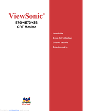 Viewsonic E70f+SB User Manual