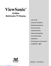 Viewsonic N1900w User Manual