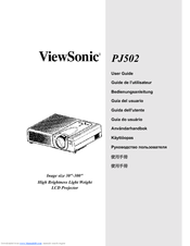 Viewsonic PJ502 User Manual