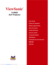 Viewsonic PJ406D User Manual