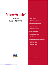 Viewsonic PJ678 User Manual
