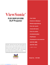 Viewsonic PJ513DB - SVGA DLP Projector User Manual