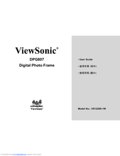 Viewsonic DPG807BK - Digital Photo Frame User Manual