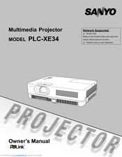 Sanyo PLC-XE34 Owner's Manual