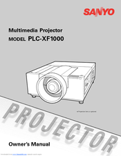 Sanyo PLC-XF1000 - 12000 Lumens Owner's Manual