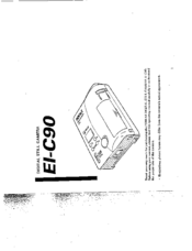 Pentax EI-C90 User Manual