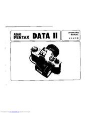 Pentax Data II User Manual