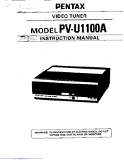 Pentax PV-U1100A Instruction Manual