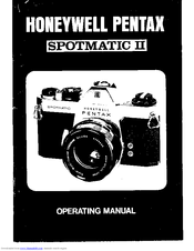 Honeywell Spotmatic II User Manual