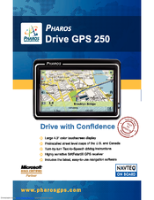 Pharos Drive GPS 250 Specifications