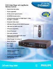Philips DVD950AT99 Specifications