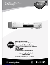 Philips DVD 953 Hook-Up Manual