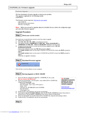 Philips DVDR3390 Firmware Upgrade Manual
